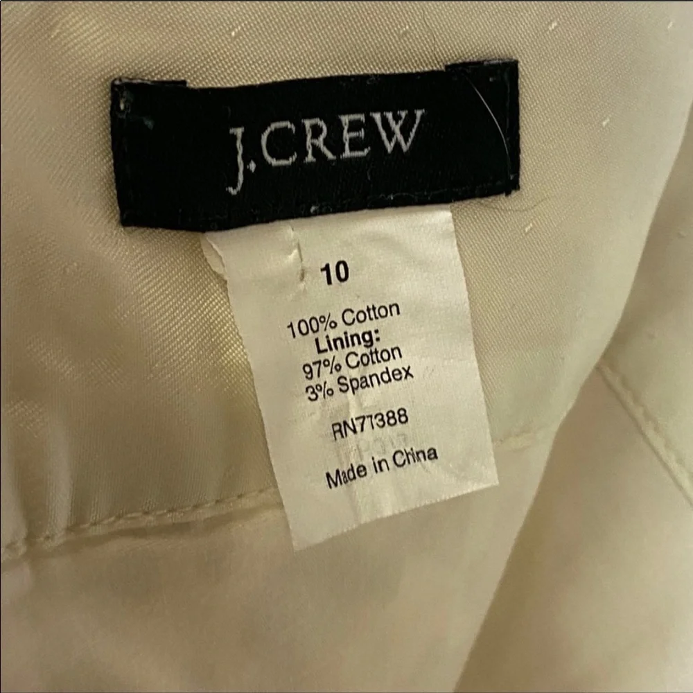 ❤️ J. Crew Pencil‎ Mini Skirt Tan Cream 10